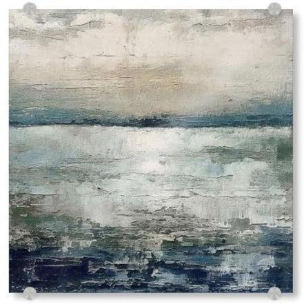 artboxONE Acrylglasbild 70x70 cm Abstrakt Rustikale Meereslandschaft F - Bild Meer dekorativ küste