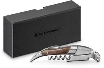 Le Creuset Black Walnut One-Step Waiter's Friend Corkscrew Wine Opener