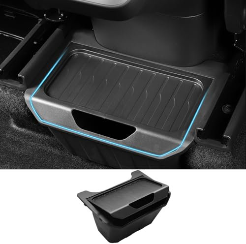 Arcoche Model Y Rear Center Console Organizer Backseat Storage Box TPE Under Seat Bin for Tesla Model Y Organizer Accessories 2024 2023 2022 2021 2020
