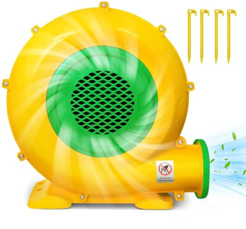 750W Bounce House Blower, Air Blower, Powerful Bouncy Castle Pump Fan, Inflatable Bouncer Blower Commercial Air Blower Pump Fan for Inflatable Bouncy Castle, Jumper, Water Slide, Inflatables Arch