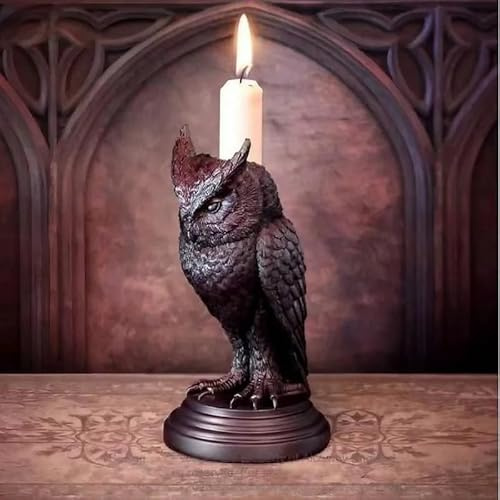 CosyCaya Halloween Gothic Fledermaus Kerzenständer Schreibtisch Ornamente Harz Kerzenhalter Tierstatue Figuren Einfache Installation Einfach zu Verwenden
