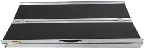 YXINAER Rollstuhlrampe Klappbar 3ft/6ft/10ft Aluminium Multi-Klapp Rollstuhl Scooter Mobilität Rampe Tragbare(6FT 72in x 28in)