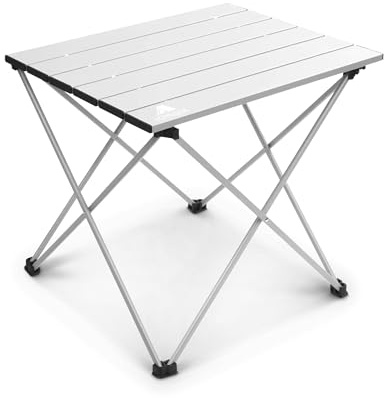 Voyager Camping Table – Foldable Outdoor Table with Adjustable Height, Extra Storage, Quick Setup, Lightweight & Durable – Compact Table for Camping, Picnic & Travel –small 37x31x34cm
