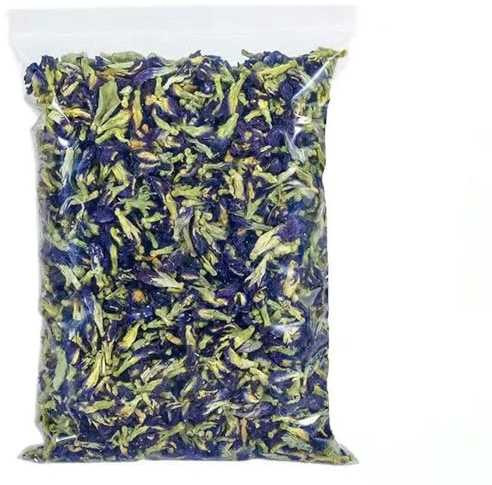 Orquídea Mariposa Natural Seca (100/200 g), Flor de Guisante Azul, Ideal para Hacer jabones, Velas y perfumes.