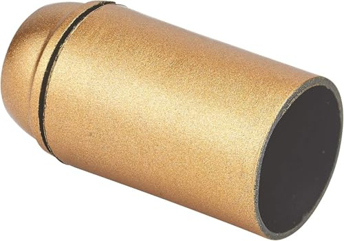 Douille ampoule - Soquet ampoule - Douille lumière - Douille de lampe - Douille De Chantier - Fourreau Lampe - DEBFLEX 712520 Or Chemise Lisse raccord 10mm douille (Lot de 5)