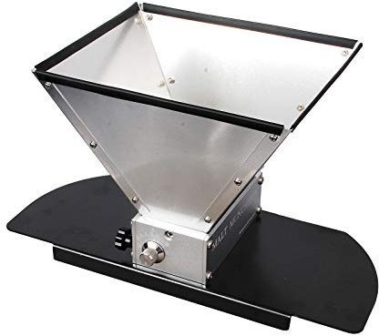 Mulino per cereali di malto in acciaio inox premium a 2 rulli con base