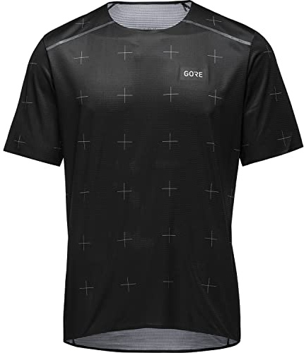 GORE WEAR Herren Kurzarm-Laufshirt Contest Daily, L, Schwarz