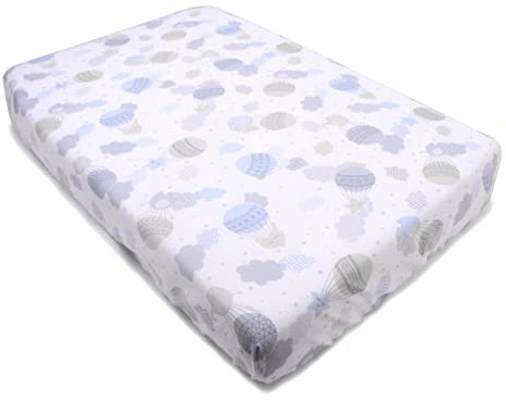 PEKITAS - Elastisches Spannbettlaken für Mini-Kinderbett, 50 x 80 cm, 45 x 85 cm, für tragbare Kinderbett-Matratze mit einer Dicke von 5 - 10 cm, für Babys, Jungen und Mädchen, sehr weich