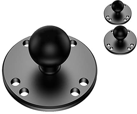 1 Pouce de Base Rond Connexion Adaptateur à Billes Creuses Motorcycle de Navigation par Satellite Système de Balle GPS Système Compatible RAM Mont (2nd SZZ-R5)