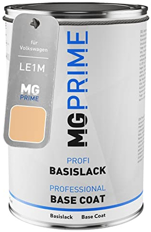 MG PRIME Autolack Dose für Volkswagen VW LE1M / E1M / D9 Mexicobeige 1,0L | Mexico Beige, Basislack, Literware, spritzfertig