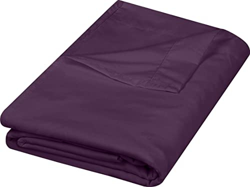 Utopia Bedding Sábana encimera – Tela de Microfibra cepillada Suave – Sábana Superior Resistente al Encogimiento y a la decoloración – Fácil Cuidado – 1 sábana encimera (Queen, Morado)
