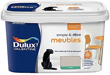 Dulux Valentine Peinture Meubles Simple & Déco Sable gris 0,5 L