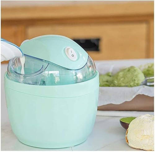 Samnuerly Macchina per gelatiera elettrica, Macchina per Gelato Automatica Fai-da-Te per Uso Domestico con capacità di 500 ml