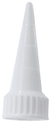 ORFOFE Lot de 20 Embouts Applicateurs de Précision en Plastique Blanc pour Colle, Ajutage Fin, Adaptés aux Travaux Diy, Garantissant un Dosage Propre