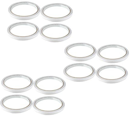 MAGICLULU Doppelseitiges Klebeband Mit Transparente Klebebänder Für Bürobedarf Schreibwaren Scrapbooking Fotos Dokumente Tapeten Leicht Abreißbar