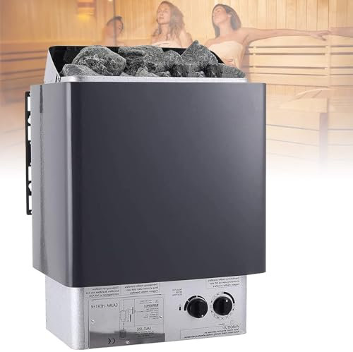 Sauna Room Heater, Stainless Steel Home Sauna Heater ,Sauna Room Heater,Sauna Stove For Home,Hotel Spa 3-9kw Electric Sauna Heater Wet Dry Sauna Stove Internal Control Built-In Thermostatic Heats Up Q
