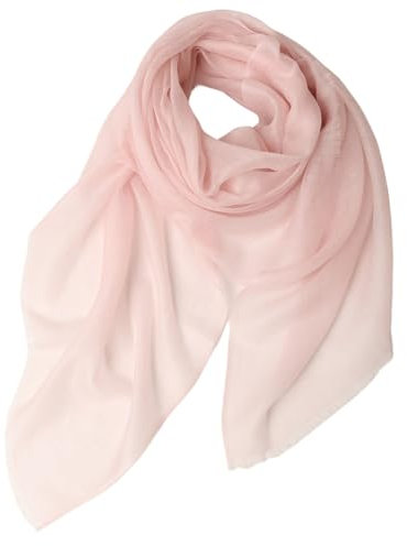 Prettystern Damen Kaschmir-Wolle leicht dünn Ring Halstuch aus feiner 200 garn Cashmere Fäden für Frühling Sommer - hellrosa