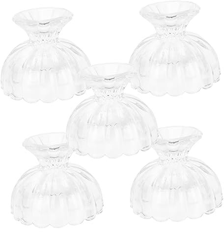 COLLBATH 5stücke Glas-eisbecher Für Pudding Und Desserts Bpa-frei Und Sicher Lotus-design Leicht Zu Reinigen Geeignet Für Obstsalat Und Getränke