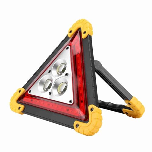 Triangle d'arrêt d'urgence multifonction 30 W pour voiture avec voyant d'avertissement LED rouge