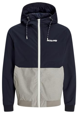 JACK & JONES Jjerush Bomber Noos Pls à Capuche pour Homme, Sky Captain, 7X_l