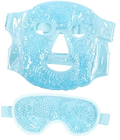 BESPORTBLE Gefrierbare Gesichtsmaske Mit Eisbeutel Für Kalte Augenmasken Wiederverwendbare Gelmaske Als Augenmaske Gegen Schwellungen Kühlende Augenmaske Für Frauen Und Männer