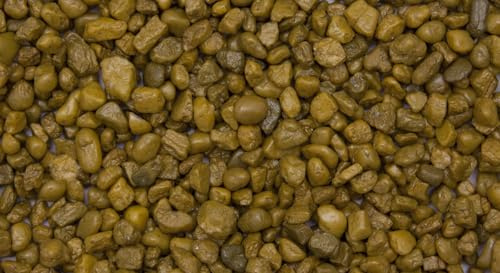 Dihl 1KG Unipac Aquarium Solar Gold Stellar Gravel Stones, 5mm to 8mm Grain Size, Decorative Substrate, Non-Toxic Durable Epoxy Coated Metallic Finish. 1 KG