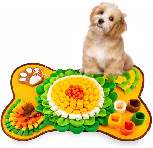 SupRovare Schnüffelmatte für Hunde - Interaktive waschbare Slow Feeder Matte, langlebiges Haustier Anreicherung Spielzeug für Welpen & Katzen, rutschfestes Design mit Stressabbau & geistiger