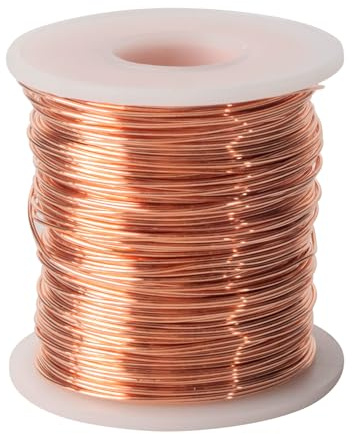 Yuesuu 128ft Pure Copper Wire, 16 Gauge/1.3mm,1 Pound 99.9% Soft Copper for Jewelry Making Beading,Gardening & Plant Growth