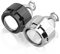 Angel Eyes,LED Faros Angel Eyes 2 Lentes de Faros Delanteros de proyector Mini Bi Xenon HID de 2,5 Pulgadas compatibles con H4 H7 H11 9005 H8 Uso Apto para Faros Delanteros de Coche(2pcs LHD Silver)