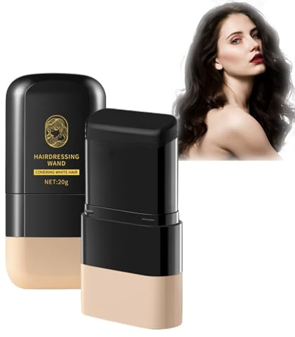 Safe and Convenient Hair Dye Comb, 2 in 1 Instant Black Hair Colour Root Touch-Up Stick with Comb Applicator for Gray Coverage,Safe and Convenient Portable Hair Dye Brush Applicator for Women & Men