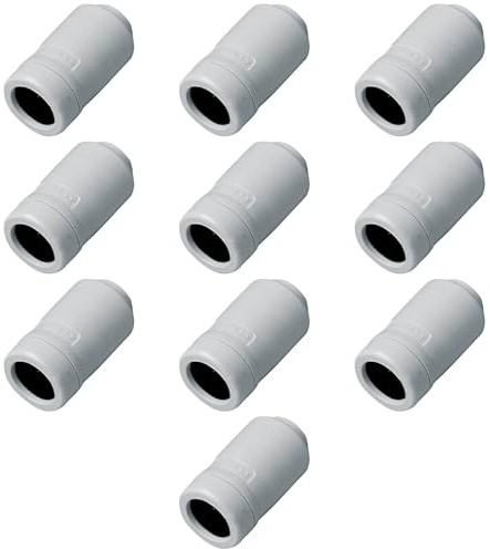 10 Raccordi dritti da tubo rigido a guaina spiralata, ⌀16mm, con sistema di bloccaggio della guaina, IP67 impermeabile, tenuta stagna, per impianto elettrico, cavi elettrici, PVC, alta resistenza
