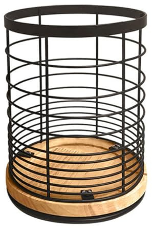 Namvo Kitchen Utensil Holder, Metal Wire Storage Basket, Practical Kitchen Utensil Organiser for Wooden Spoons, Spatulas and More, Matte Black