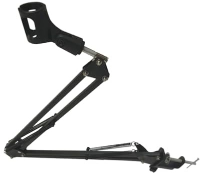EPIGEIST Adjustable Desktop Microphone Stand Firmly Attaches to Desk with Suspension Boom Arm and Metal Base Supports to 1500g Load Bearing, for Studios and Families