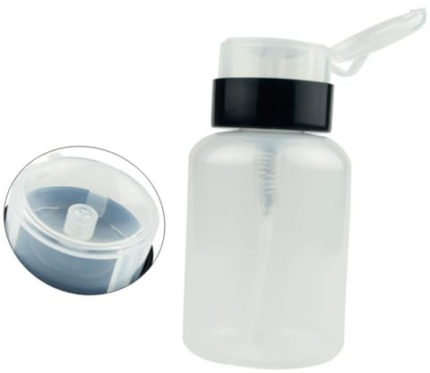 CIYODO Nagellackentferner Pumpspender Kunststoffflasche mit Druckpumpe und Sicherem Verschluss Wiederverwendbarer Nagellack Entferner Behälter für Nagelpflege und Kosmetik Praktisch und