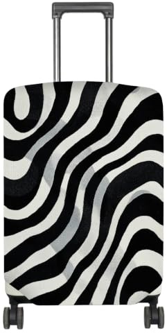Nuxovilar Zebra Stripe Luggage Cover Fits 28-30 Elastic Fabric