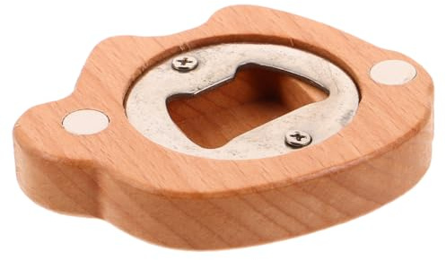 LOLIPPYY Décapsuleur Magnétique Bois Aimanté pour Frigo Ouvre-bouteille Chat Bois Portable Décoratif et Pratique pour Cuisine Bar Camping et Fêtes