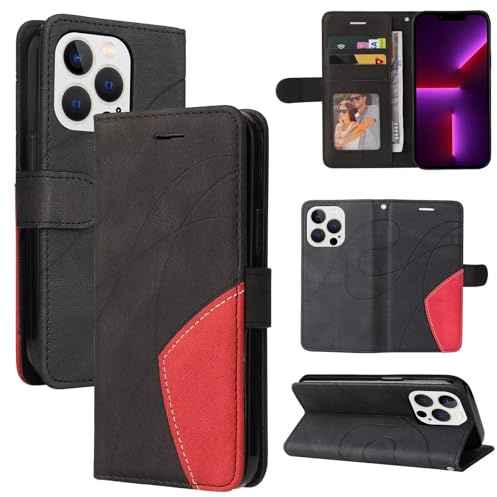 Funda para Motorola Moto E20/E30/E40, Carcasa Tipo Libro de Piel PU con Bloqueo RFID, Soporte, Ranuras para Tarjetas, Protección Completa - Negro