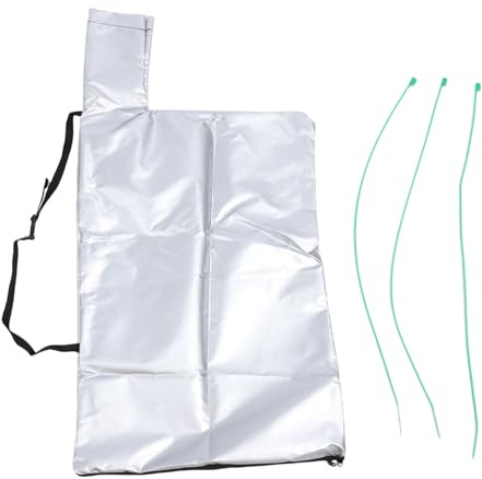 Gsycle Bolsa de aspiradora para soplador de Hojas, Bolsa de aspiradora de Hojas con Mango portátil de Tela Oxford con Brida para Cables para el Cuidado del césped (Plata Blanco)