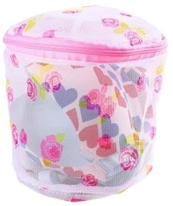 Wäschesack Floral Farbe Kleidung Wäsche Taschen Net Bh Waschen Tasche Zipper Waschmaschine Mesh Unterwäsche Organizer Bad Werkzeuge(Rose)