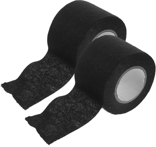 YARNOW Cinta Aislante de Tela Automotriz para Arnés de Cableado, Resistente Alta Temperatura, Adhesiva Flexible 50 Mm 2 Rollos, Cinta Eléctrica para Motor y Cables de Automóviles