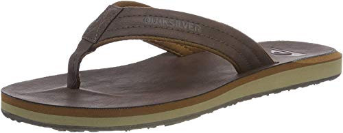 Quiksilver Carver Nubuck - Sandals For Men, Chanclas Hombre, Marrón (Demitasse Solid Ctk0), 42 EU