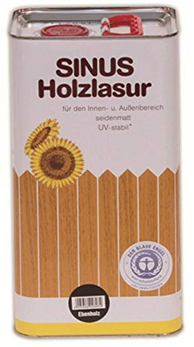4 x 5 Liter Sinus Holzlasur Lasur Holzschutz Holzschutzlasur - Farbton Grau