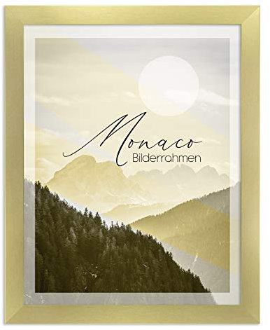 BIRAPA Monaco Cadre photo 60 x 80 cm en or poli avec encadrement sous verre – Couleur et taille au choix