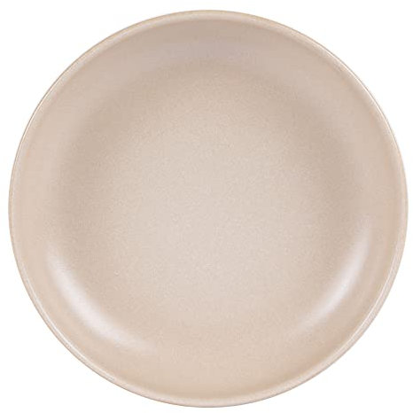 Table Passion - Assiette creuse Uno sable 22 cm (lot de 6)