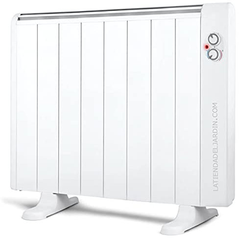 Emisor térmico 8 elementos sin aceite. 1500W. 2 niveles de potencia. Pies de apoyo incluidos.
