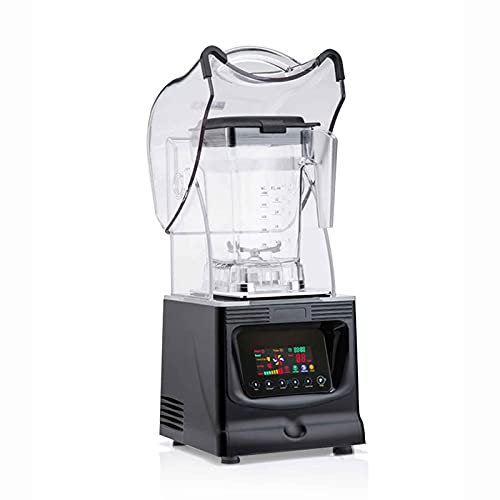 DSDD Licuadora de mostrador Profesional de 1800w, trituradora de Hielo, Caja insonorizada, Taza de Volumen de 1500ml, Pantalla LCD Adecuada para jugos, Batidos