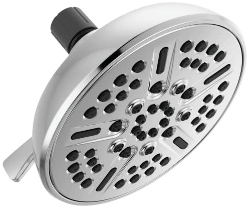 Delta Faucet 8-Spray Touch-Clean Chrome Shower Head, Delta Shower Heads, Showerhead, Shower Head Chrome, 1.75 GPM Water Flow, Chrome 75898C