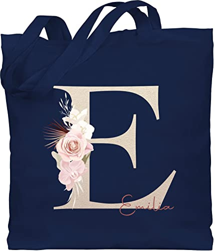 Geschenk mit Namen personalisiert by Shirtracer - Baumwolltasche - Anfangsbuchstabe Name I Initialen personalisiert