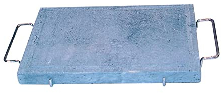1PEZZO PIETRA OLLARE CON TELAIO CROMATO CM 25X35X2,5H