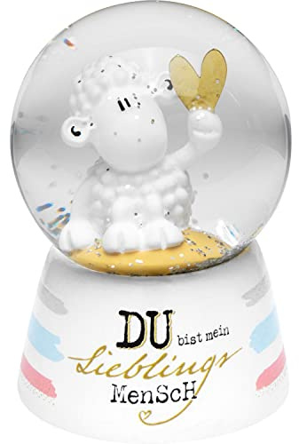 Sheepworld Traumkugel Motiv Mensch | Schneekugel, Glas, Polyresin, Höhe 6,5 cm | Geschenk Freund, Freundin | 46953